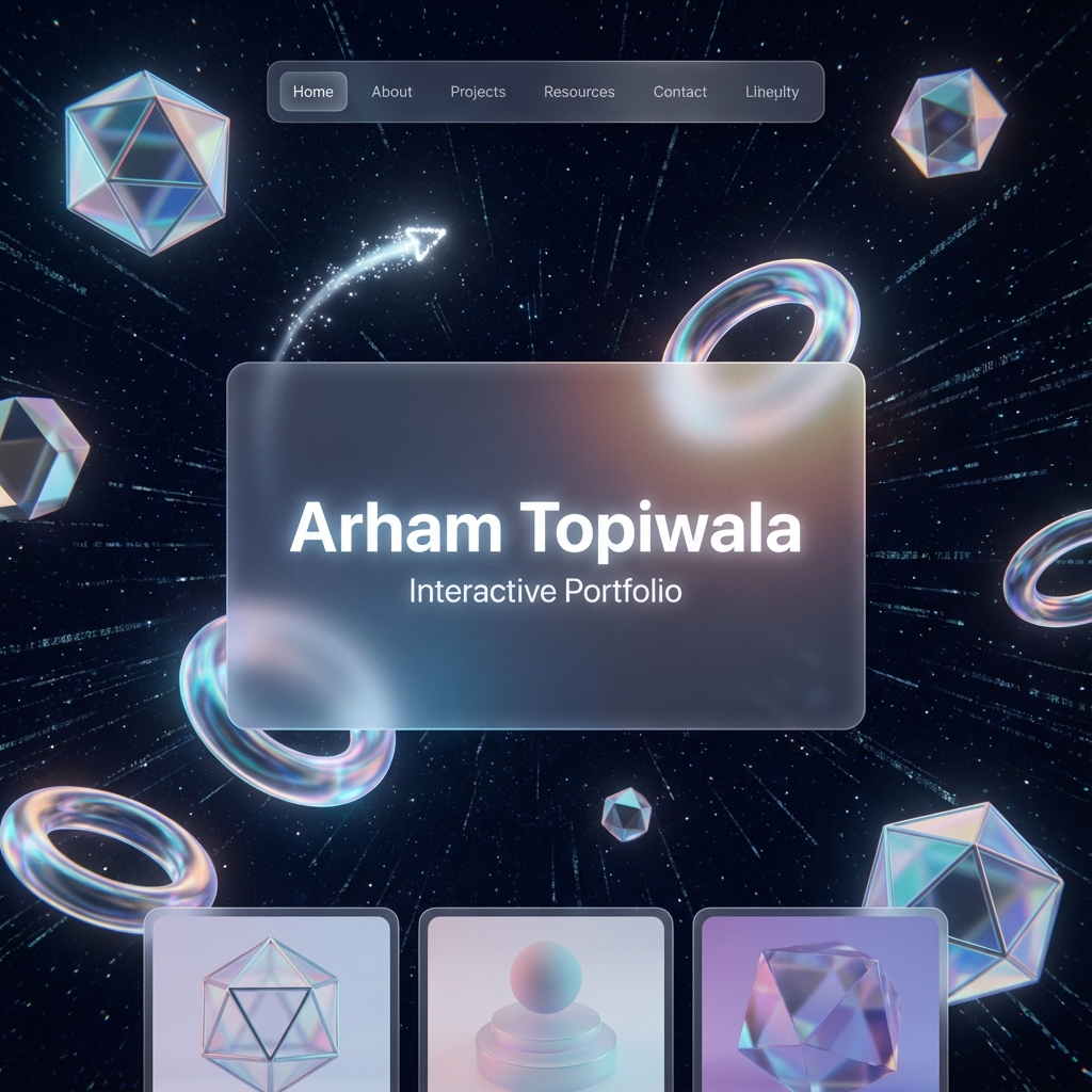 Professional Portfolio V1 - Full Stack Developer Portfolio with 3D Animations by Sharaf